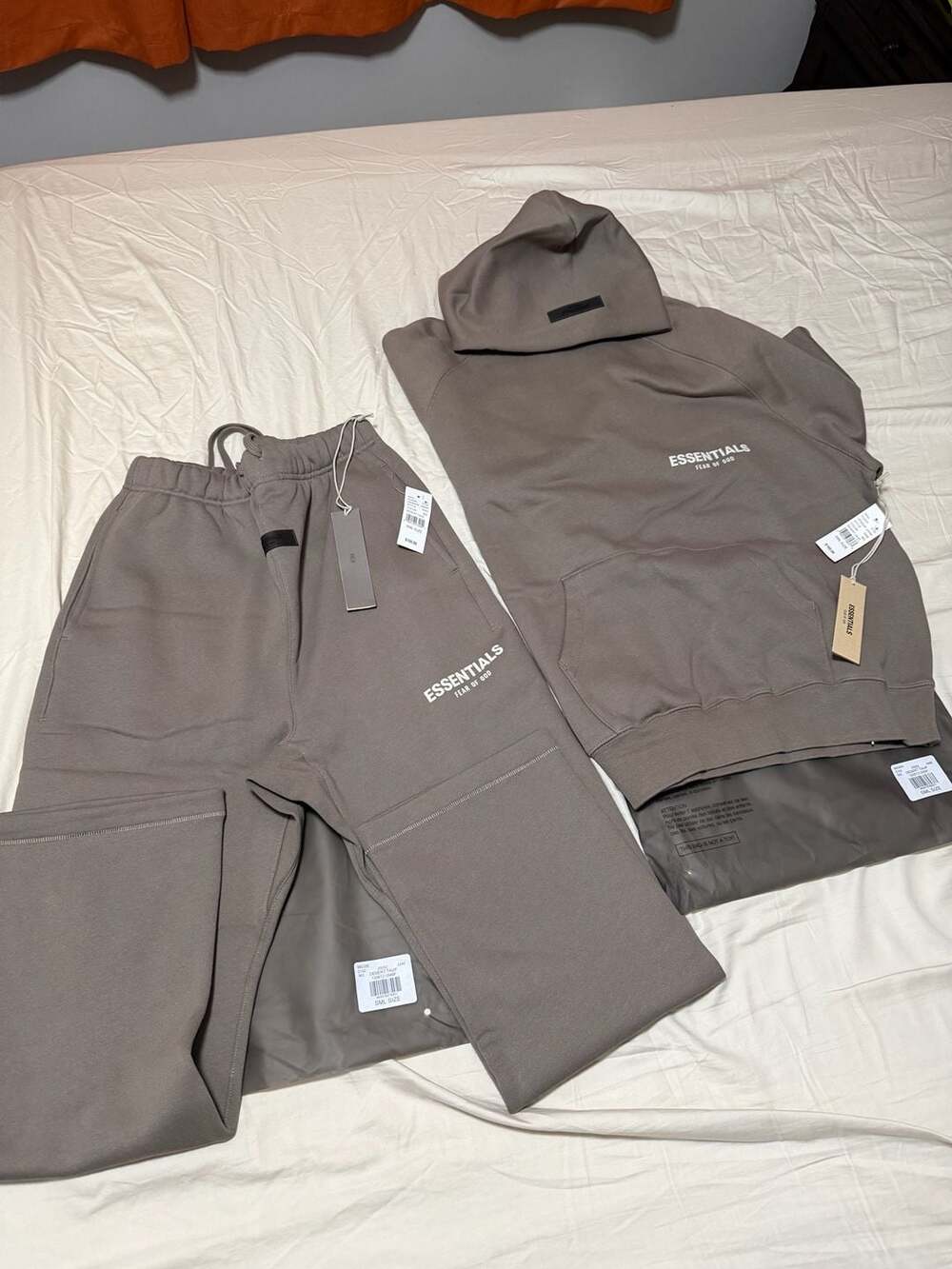 Fear of God Essentials Desert Taupe Hoodie and Sweatpants Set Size S